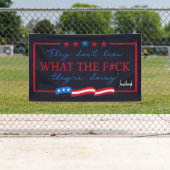 Ze weten niet wat ze doen Funny Quote Spandoek (Insitu)