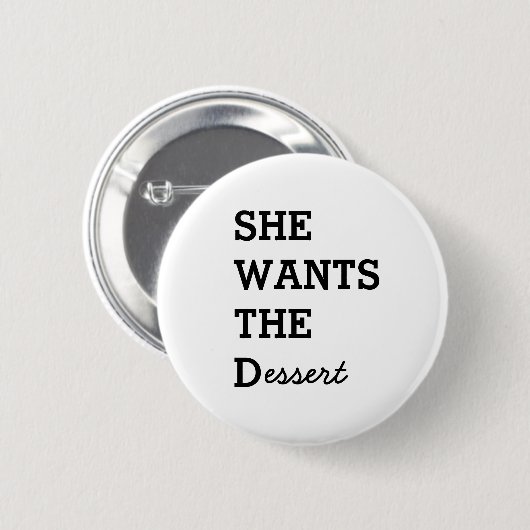 ZE WIL DE D-Button Ronde Button 5,7 Cm (Voorkant /achterkant)