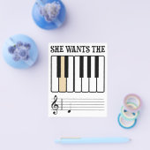 Ze wil de D Pianomuziek Flyer (Enkel)