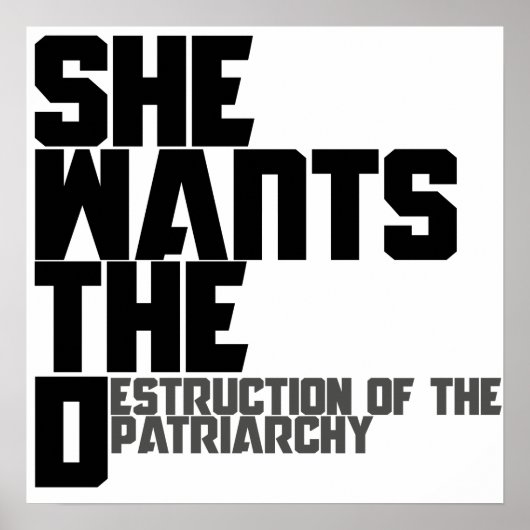 Ze wil de D Poster (Voorkant)