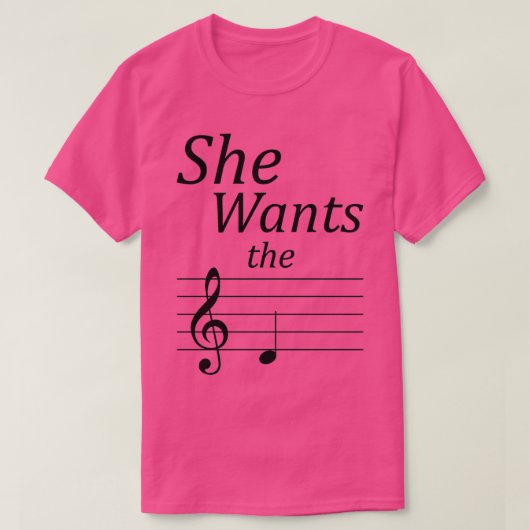 Ze wil de D T-shirt (Design voorkant)