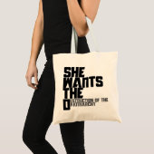 Ze wil de D Tote Bag (Voorkant (product))