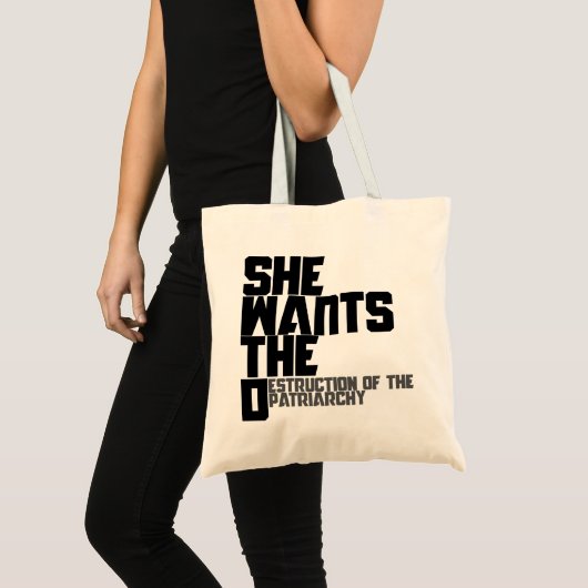 Ze wil de D Tote Bag (Voorkant (product))