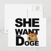 Ze wil de Doge Briefkaart (Voorkant / Achterkant)