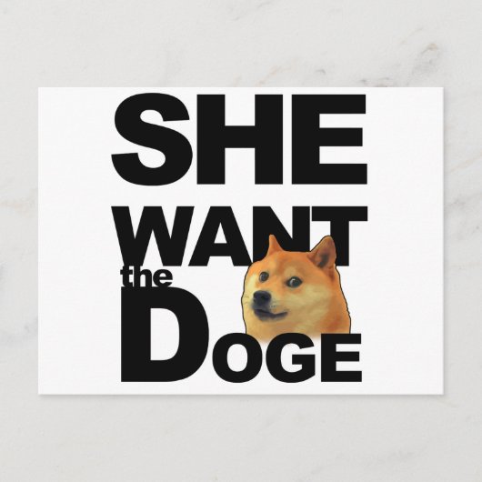 Ze wil de Doge Briefkaart (Voorkant)