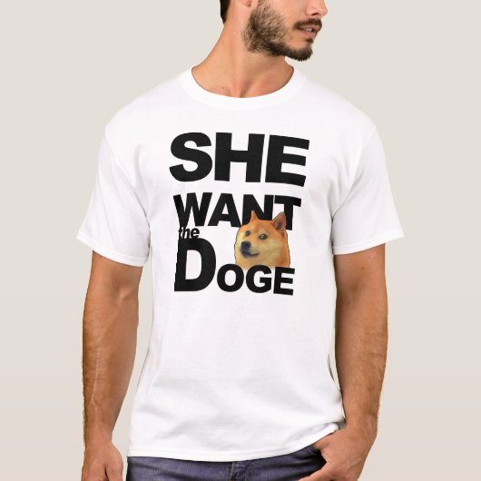 Ze wil de Doge T-shirt (Voorkant)