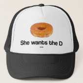 Ze wil de donut trucker pet (Voorkant)