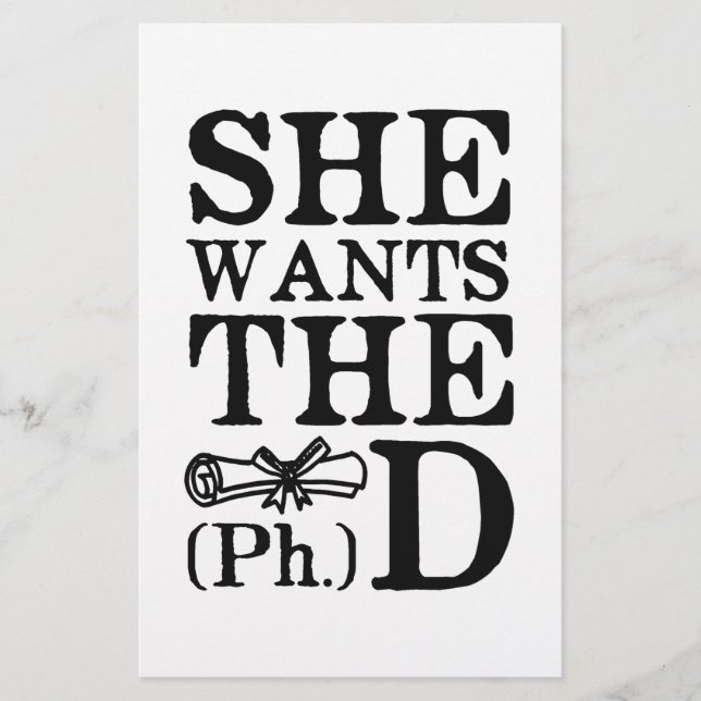 Ze wil de PhD (Voorkant)