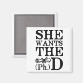 Ze wil de PhD Magneet (Voorkant / Achterkant)