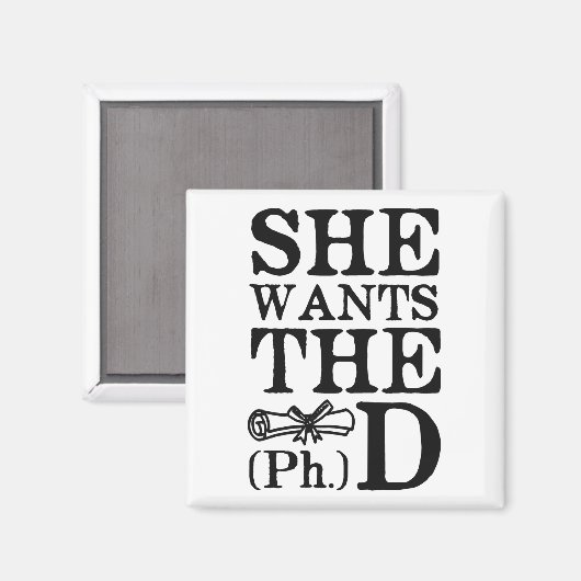 Ze wil de PhD Magneet (Voorkant / Achterkant)