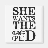 Ze wil de PhD Magneet (Voorkant)