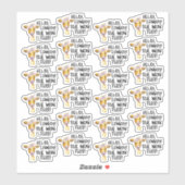 Ze wil deze losbijl van Cowboy Cute Koe Pun Sticker (Vel)