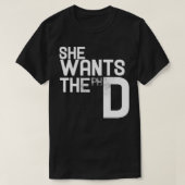 Ze wil een grappige feminist van de PHD T-shirt (Design voorkant)