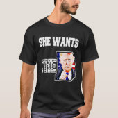 Ze wil het D Donald Trump 2024 T-Shirt (Voorkant)