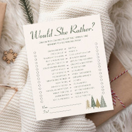 Ze wil liever Baby shower spel