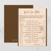 Ze wil liever vrijgezellenspel informatiekaartje (Voorkant / Achterkant)