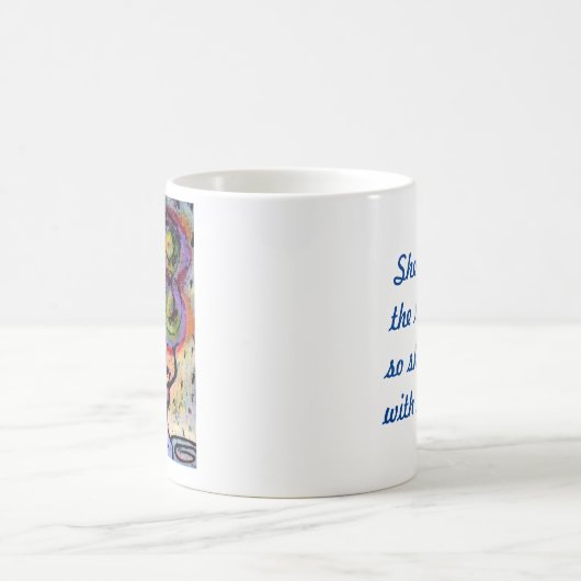 Ze wilde de Inspirerend Mok van de regenboog (Center)