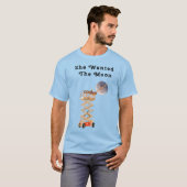 Ze Wilde de Maan Heren Basic T-Shirt (Voorkant volledig)