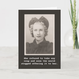 Ze wilde geen  foto nemen kaart