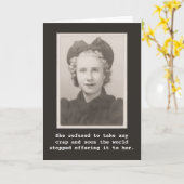 Ze wilde geen  foto nemen kaart (Gele Bloem)