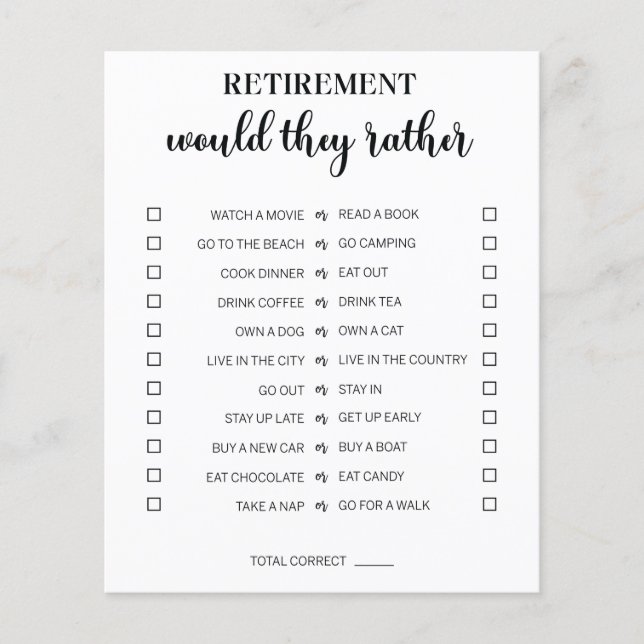 Ze willen liever een gepensioneerd feestspel (Voorkant)