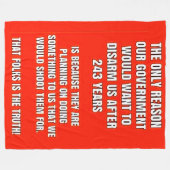 ZE WILLEN ONS WEINIG SCHADELIJK MAKEN FLEECE DEKEN (Voorkant (Horizontaal))