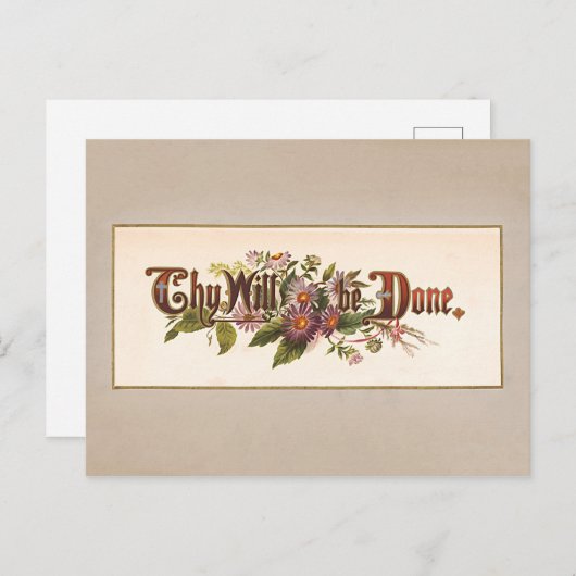 Ze worden  getypt briefkaart (Voorkant / Achterkant)