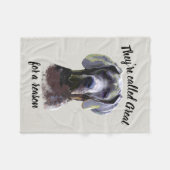 Ze worden om een reden groot genoemd, Dane Dog Pet Fleece Deken (Voorkant (Horizontaal))