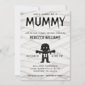 Ze wordt een mummie Halloween Baby shower Kaart (Voorkant)