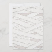 Ze wordt een mummie Halloween Baby shower Kaart (Achterkant)