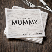Ze wordt een mummie Halloween Baby shower Servet