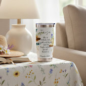 Ze wordt gekleed met kracht gepersonaliseerd geïsoleerde drinkbeker