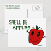 ZE ZAL APPLES Briefkaart ZIJN (Voorkant / Achterkant)