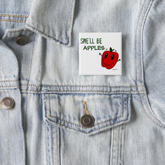 ZE ZAL APPLES Button ZIJN (In situ)