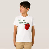ZE ZAL APPLES Kinder Basic T-Shirt ZIJN (Voorkant volledig)