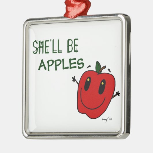 ZE ZAL APPLES Ornament ZIJN (Links)