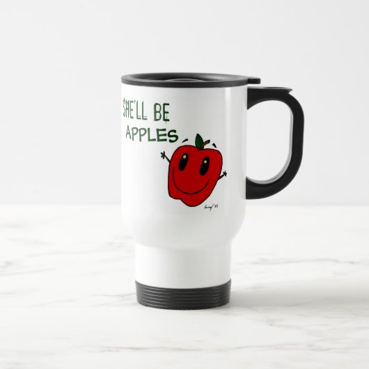 ZE ZAL APPLES Travel Mug ZIJN Reisbeker (Rechts)