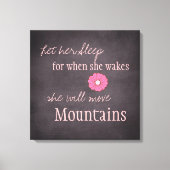 Ze zal bergen canvas afdrukken verplaatsen (Voorkant)