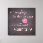 Ze zal bergen canvas afdrukken verplaatsen (Voorkant)