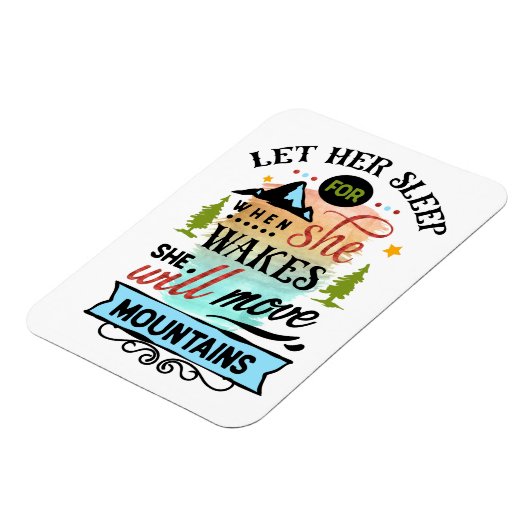 Ze zal bergen verplaatsen magneet (Linkerzijde)