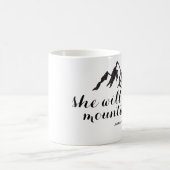 Ze zal de bergen direct na de koffie-Mok verplaats Koffiemok (Center)