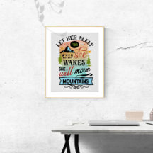 Ze zal de Bergen Word Art verhuizen
