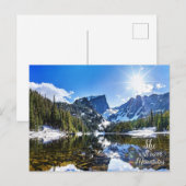 Ze zal de Inspirerend foto van Mountains verplaats Briefkaart (Voorkant / Achterkant)