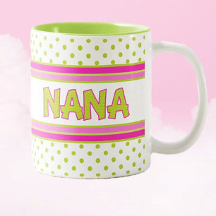 Ze zal er van houden! CadeauMok voor Nana Tweekleurige Koffiemok