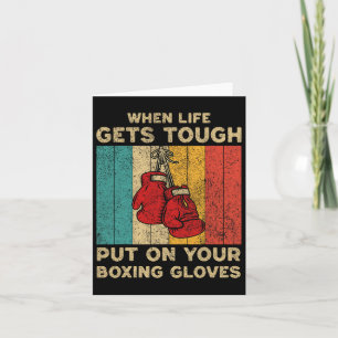 Ze zal je in het gezicht slaan  Boxing Boxe Kaart