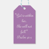 "Ze zal niet Herfsten" Schrift Gift Label Cadeaulabel (Voorkant)