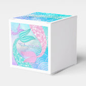 Ze zeemeermin voor elkaar doos gunst bedankdoosjes (Voorkant Zijde)