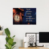 Ze zeggen dat de tijd het Poster verandert (Thuiskantoor)