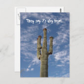 Ze zeggen dat het droge warmte is... briefkaart (Voorkant / Achterkant)