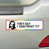 ZE ZEGGEN DAT IK ZEI WAT - JESUS - .png Bumpersticker (Op auto)